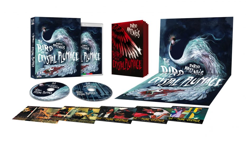 Brand new 4K restoration of Dario Argento’s directorial debut The Bird With The Crystal Plumage! Out 19th June from Arrow Video