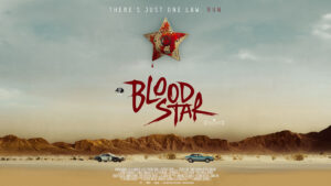 Poster of a Bloodstar Police Car in Pursuit of a Civilian Vehicle