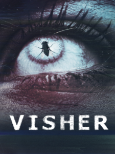 Visher Poster Woman's eye with a housefly upon it