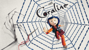 Coraline - Young Girl Stuck in a Giant Spider Web