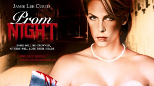 Prom Night - Young Woman with neckless looking stern