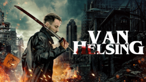 Van Helsing - Young man in leather jacket wielding a sword