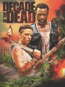 Two younger people equipped with either a baseball bat or a machete