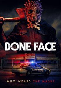 Bone Face Poster Masked Man Above An American Diner