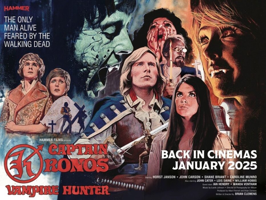 Captain Kronos Vampire Hunter is released at UK cinemas from 18th January 2025 for one night only!