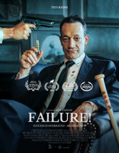 Failure Promotional Poster - Suited Man Sat with Baseball Bat