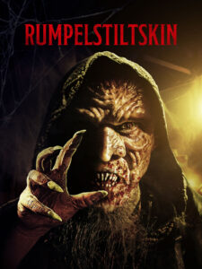a deformed person wearing a hood and one clawed hand outstretched
