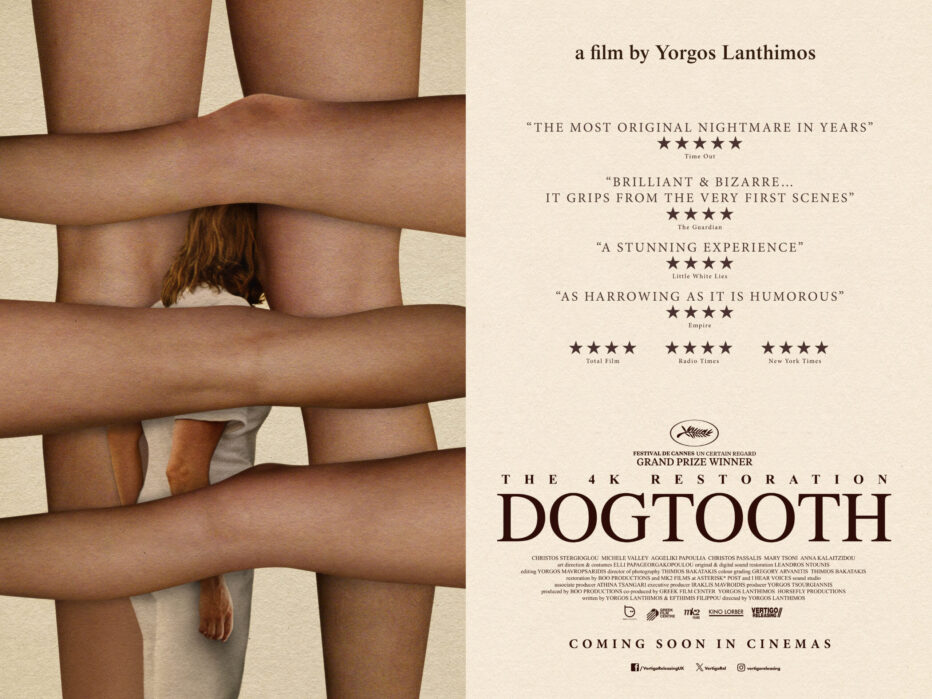 YORGOS LANTHIMOS’ DOGTOOTH RETURNS TO UK & IRELAND CINEMAS ON 29 AUGUST IN STUNNING 4K RESTORATION