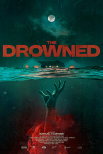 An outstretched arm below the surface of the water