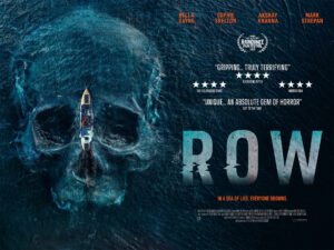 Skull image on ocean surface