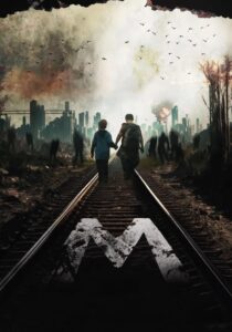 M Beyond The Wasteland Poster - Two boys walking along a railway track