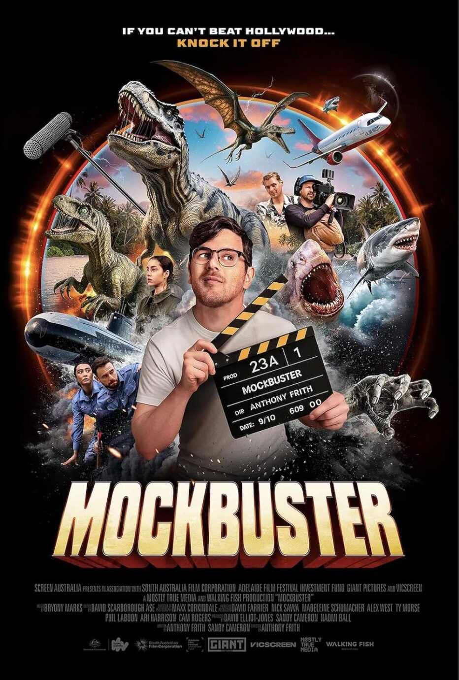‘Mockbuster’ Anthony Frith’s hilariously eye-opening feature doc goes behind the scenes of genre filmmaking The Asylum way – as the wannabe director chases his dream – on digital 27 July
