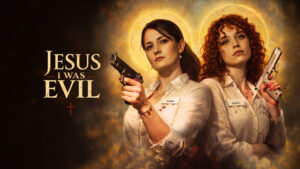 Two young women stood side by side