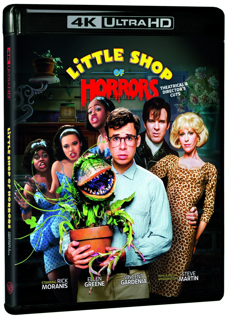 40th anniversary 4K UHD release of LITTLE SHOP OF HORRORS starring Rick Moranis, Ellen Greene, Steve Martin, John Candy, Bill Murray and more!